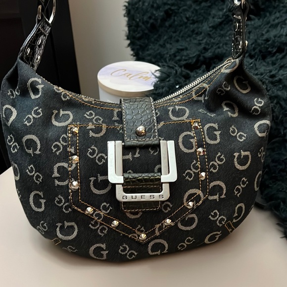 Guess Handbags - Guess Vintage Y2K Denim and Leather bag  EUC